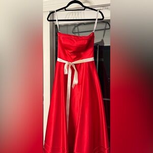 Bill Levkoff Strapless Red Dress Size 4